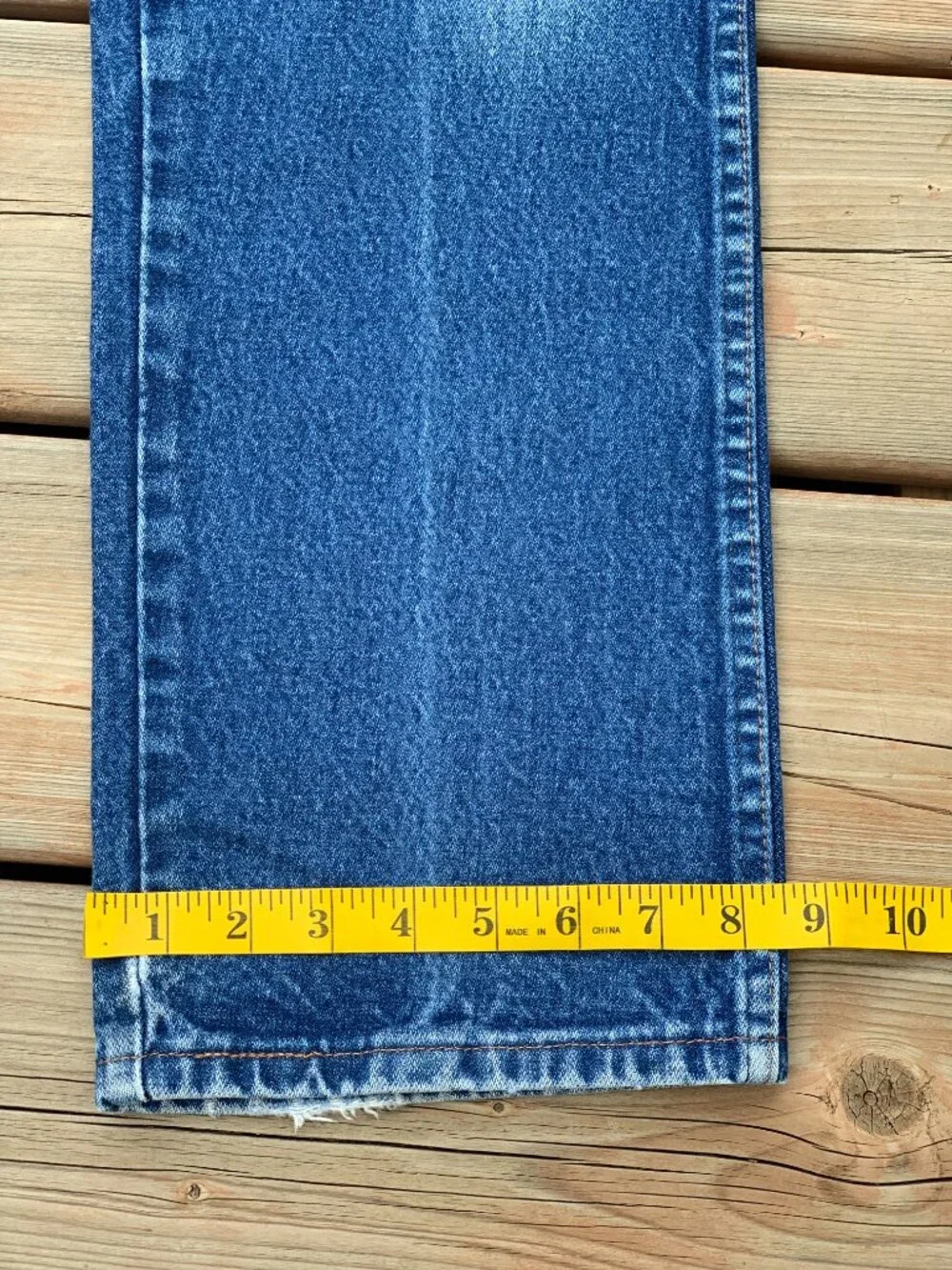 Vtg Wrangler Jeans Mens 34x29 Cowboy Cut Bootcut Faded Distressed Western Denim